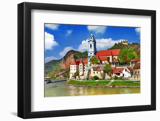 Durnstein near Vienna, Lower Austria, Pictoial Wachau Valley-Maugli-l-Framed Photographic Print