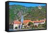 Durnstein on the River Danube (Wachau Valley), Austria-Zechal-Framed Stretched Canvas