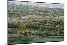 Duruji river, cow, forest, evening, road, rural, Kakheti-Sergey Orlov-Mounted Photographic Print