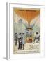 Duruof Making the First Postal Balloon Flight During the Siege of Paris, 1870-null-Framed Giclee Print