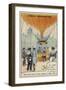 Duruof Making the First Postal Balloon Flight During the Siege of Paris, 1870-null-Framed Giclee Print