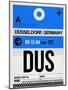 DUS Dusseldorf Luggage Tag I-NaxArt-Mounted Art Print