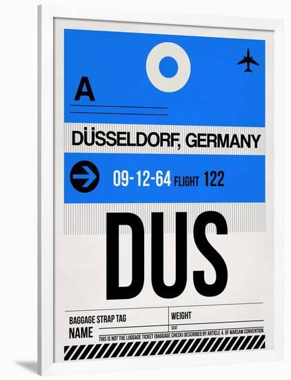 DUS Dusseldorf Luggage Tag I-NaxArt-Framed Art Print