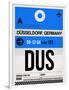 DUS Dusseldorf Luggage Tag I-NaxArt-Framed Art Print