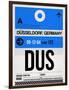 DUS Dusseldorf Luggage Tag I-NaxArt-Framed Art Print