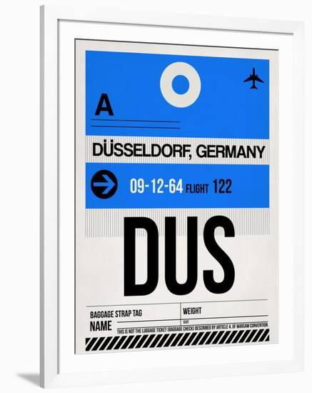 DUS Dusseldorf Luggage Tag I-NaxArt-Framed Art Print