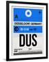 DUS Dusseldorf Luggage Tag I-NaxArt-Framed Art Print