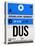 DUS Dusseldorf Luggage Tag I-NaxArt-Stretched Canvas