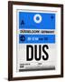 DUS Dusseldorf Luggage Tag I-NaxArt-Framed Art Print