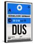 DUS Dusseldorf Luggage Tag I-NaxArt-Framed Stretched Canvas