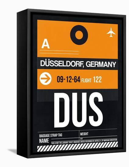 DUS Dusseldorf Luggage Tag II-NaxArt-Framed Stretched Canvas