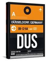 DUS Dusseldorf Luggage Tag II-NaxArt-Stretched Canvas
