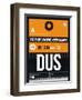 DUS Dusseldorf Luggage Tag II-NaxArt-Framed Art Print