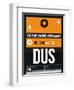 DUS Dusseldorf Luggage Tag II-NaxArt-Framed Art Print