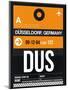 DUS Dusseldorf Luggage Tag II-NaxArt-Mounted Art Print