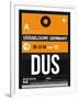 DUS Dusseldorf Luggage Tag II-NaxArt-Framed Art Print