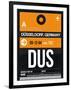 DUS Dusseldorf Luggage Tag II-NaxArt-Framed Art Print