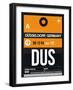 DUS Dusseldorf Luggage Tag II-NaxArt-Framed Art Print