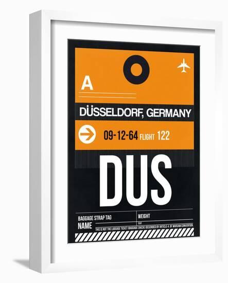 DUS Dusseldorf Luggage Tag II-NaxArt-Framed Art Print