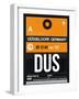 DUS Dusseldorf Luggage Tag II-NaxArt-Framed Art Print