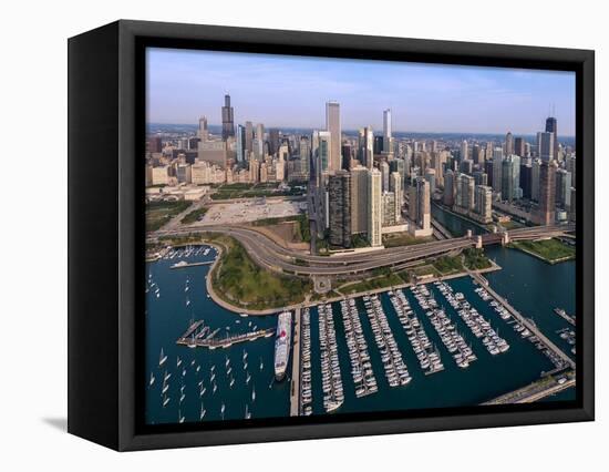 DuSable Harbor Chicago-Steve Gadomski-Framed Stretched Canvas