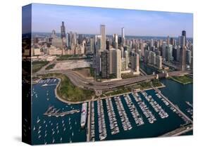 DuSable Harbor Chicago-Steve Gadomski-Stretched Canvas