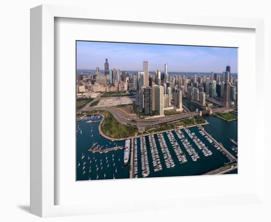 DuSable Harbor Chicago-Steve Gadomski-Framed Photographic Print