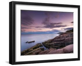 Dusk Along the Maine Coast-Michael Hudson-Framed Art Print