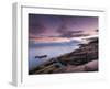 Dusk Along the Maine Coast-Michael Hudson-Framed Art Print