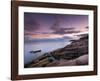 Dusk Along the Maine Coast-Michael Hudson-Framed Art Print