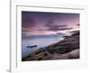 Dusk Along the Maine Coast-Michael Hudson-Framed Art Print