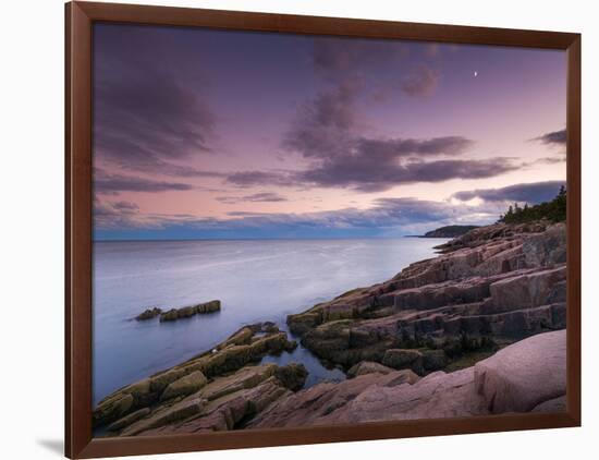 Dusk Along the Maine Coast-Michael Hudson-Framed Giclee Print