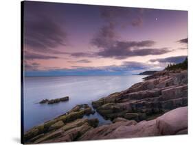 Dusk Along the Maine Coast-Michael Hudson-Stretched Canvas