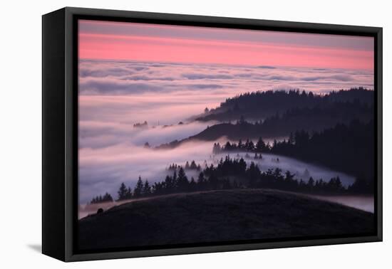 Dusk and Fog at Mount Tamalpais-Vincent James-Framed Stretched Canvas