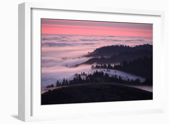 Dusk and Fog at Mount Tamalpais-Vincent James-Framed Photographic Print