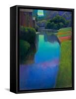 Dusk at Contevoir-Ian Roberts-Framed Stretched Canvas