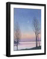 Dusk at Draycote, 2008-Ann Brain-Framed Giclee Print