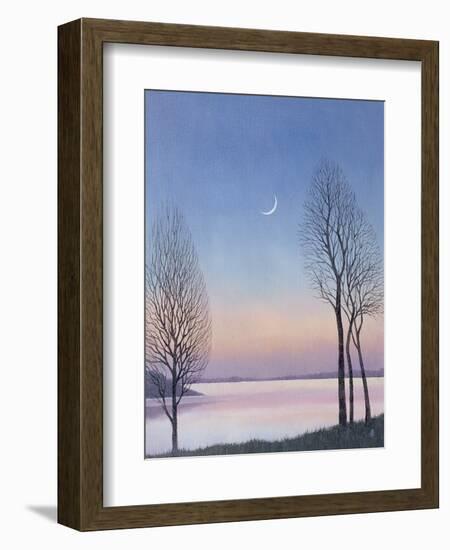 Dusk at Draycote, 2008-Ann Brain-Framed Giclee Print