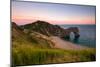 Dusk at Durdle Door, Lulworth in Dorset England Uk-Tracey Whitefoot-Mounted Photographic Print