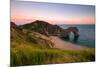 Dusk at Durdle Door, Lulworth in Dorset England Uk-Tracey Whitefoot-Mounted Photographic Print