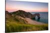 Dusk at Durdle Door, Lulworth in Dorset England Uk-Tracey Whitefoot-Stretched Canvas