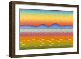 Dusk at Lake Balaton, 1991-Emil Parrag-Framed Giclee Print