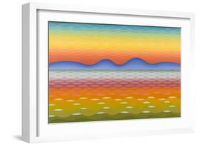 Dusk at Lake Balaton, 1991-Emil Parrag-Framed Giclee Print