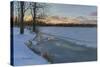 Dusk at North Farms Resevoir-Bruce Dumas-Stretched Canvas