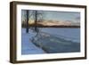 Dusk at North Farms Resevoir-Bruce Dumas-Framed Giclee Print