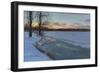 Dusk at North Farms Resevoir-Bruce Dumas-Framed Giclee Print