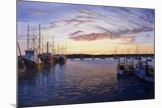 Dusk at Stonington Harbor-Bruce Dumas-Mounted Giclee Print