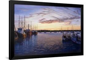 Dusk at Stonington Harbor-Bruce Dumas-Framed Giclee Print