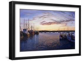 Dusk at Stonington Harbor-Bruce Dumas-Framed Giclee Print