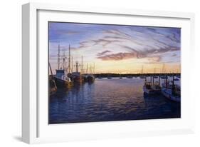 Dusk at Stonington Harbor-Bruce Dumas-Framed Giclee Print